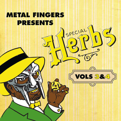 Mf Doom Metal Fingers Presents Special Herbs Vol 3 4 2Lp Yellow Ð Vinyl Record product image