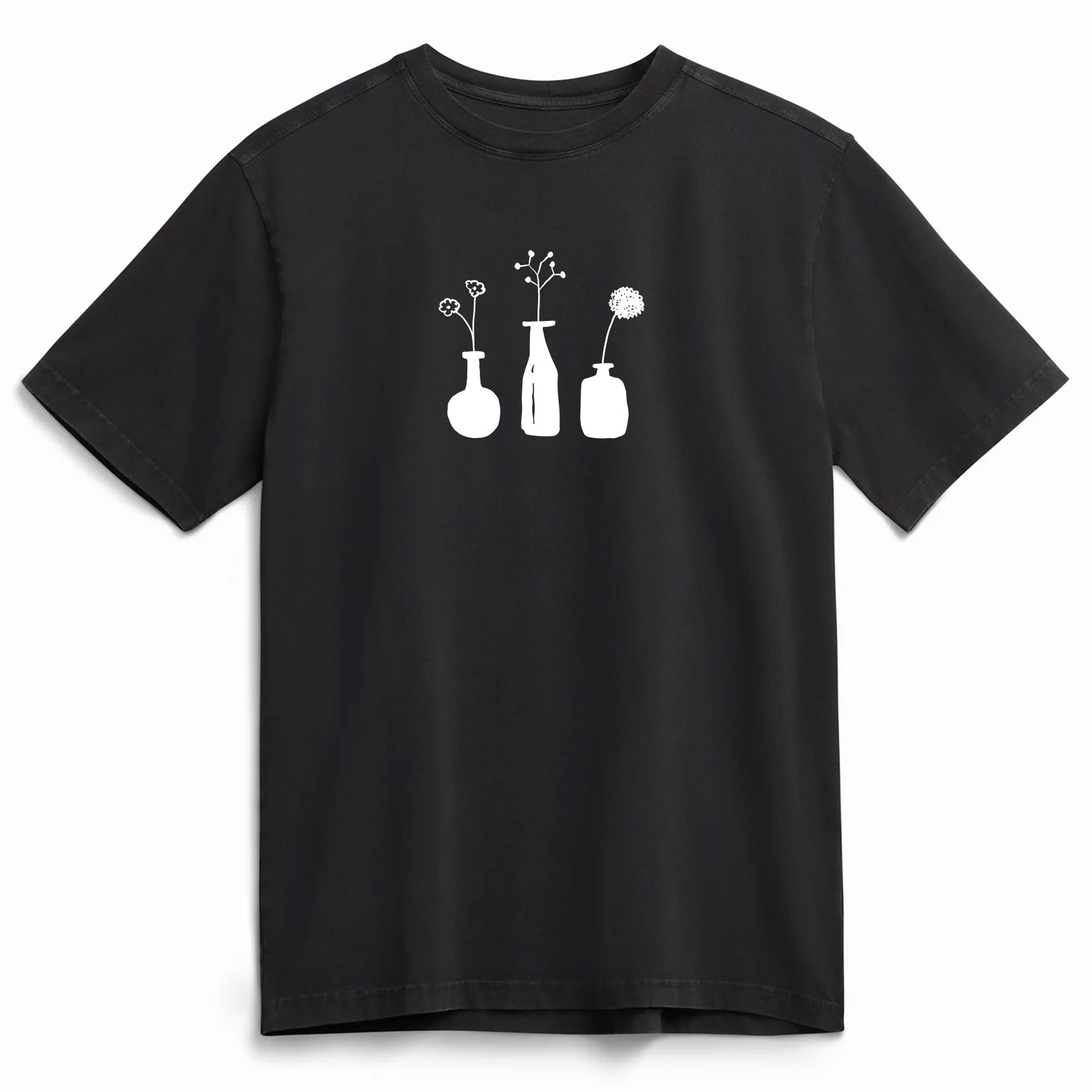 Vases T Shirt Black Heavyweight Organic Ð T-Shirt product image