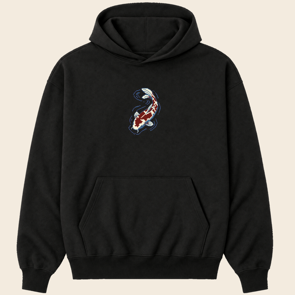 Pixel Koi Hoodie in Black | Daylight Curfew
