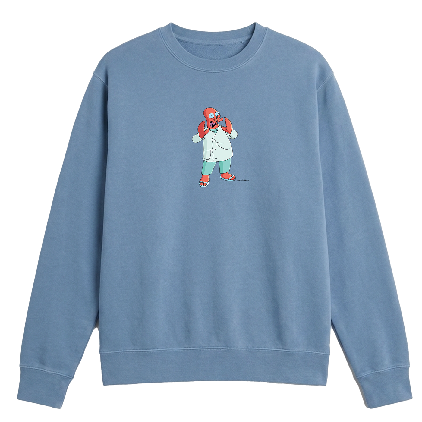 Zoidberg Pigment Dyed Sweatshirt — Futurama x Daylight Curfew