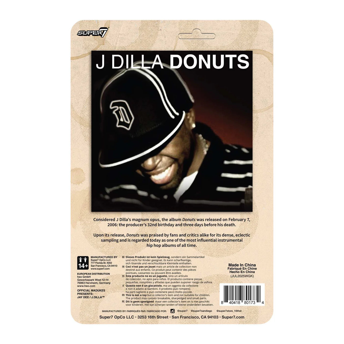 J Dilla Donuts Album Cover Figurine Ð Collectible Figurine product image