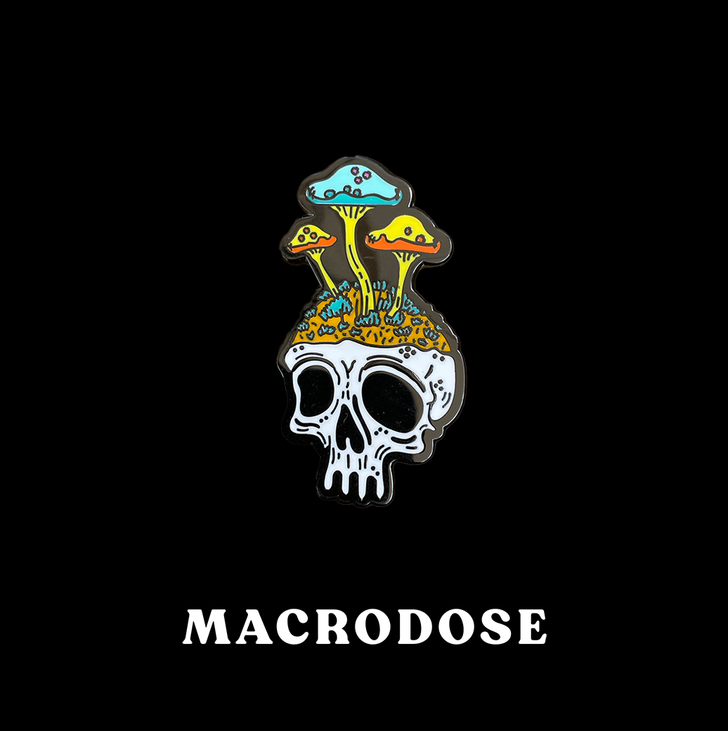 Macrodose Skull Pin Ð Enamel Pin product image