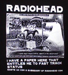 Radiohead Fast Track Long Sleeve T Shirt Ð Long Sleeve T-Shirt product image