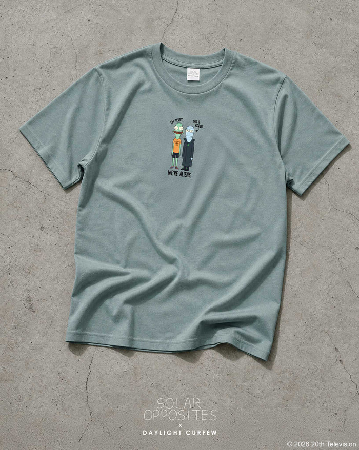 Aliens Heavyweight T-shirt — Mineral