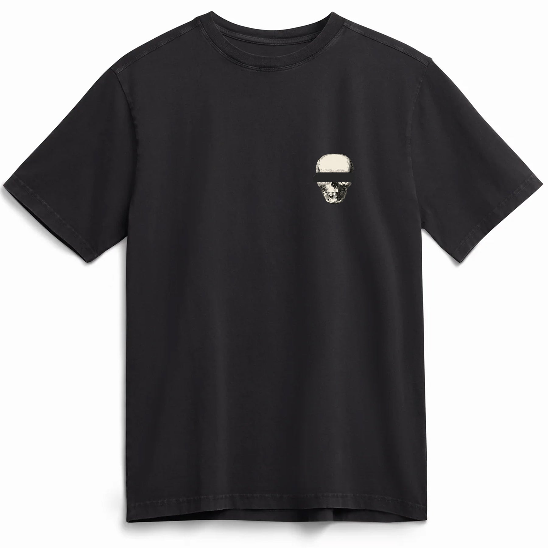 Skull T-shirt - Black (Heavyweight Organic) – Daylight Curfew