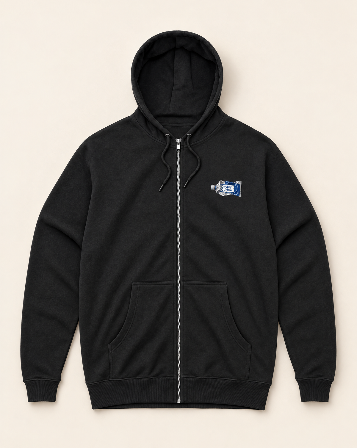 DLC Paint Tube Zip Hoodie Navy – Daylight Curfew