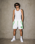 Ben 10 Omniverse Shorts white — on-model front