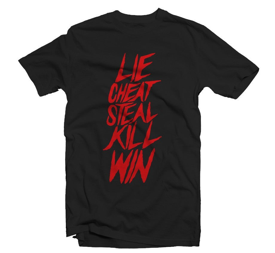 T-shirt - Lie, Cheat, Steal T-shirt (black)